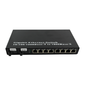 2 sợi và 8 cổng RJ45 không được quản lý công tắc sợi, đầu nối SC